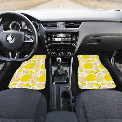 Lemon Pattern Print Car Floor Mats 211008 - YourCarButBetter