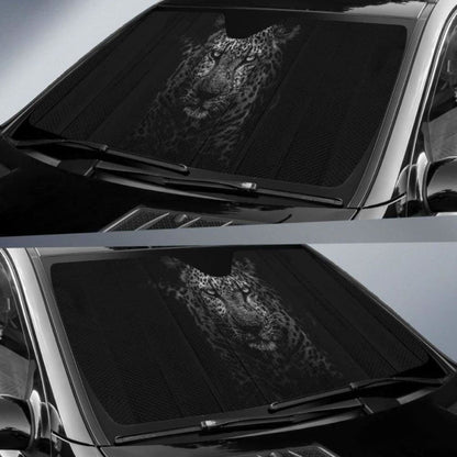 Leopard Dark Kruger National Park 5K Car Sun Shade 172609 - YourCarButBetter
