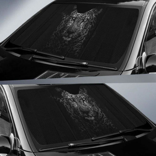 Leopard Dark Kruger National Park 5K Car Sun Shade 172609 - YourCarButBetter