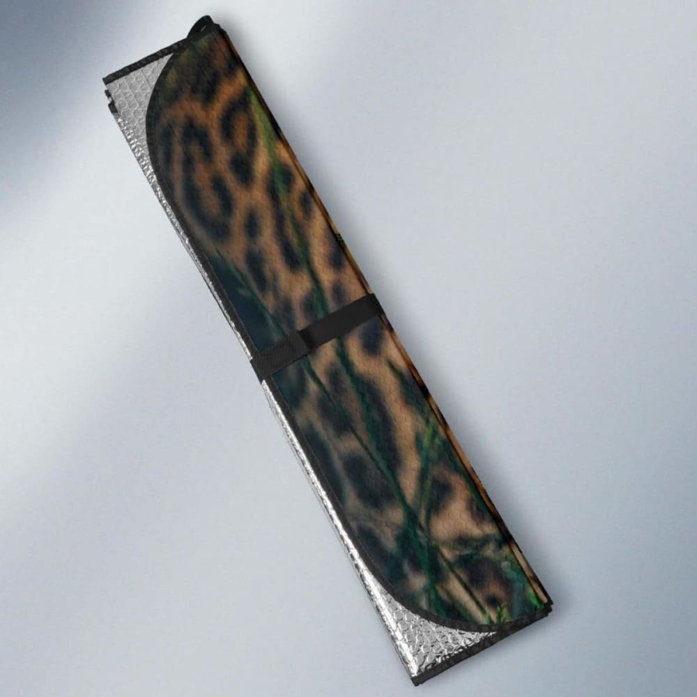 Leopard Grass Calm Hd 4K Car Sun Shade 172609 - YourCarButBetter