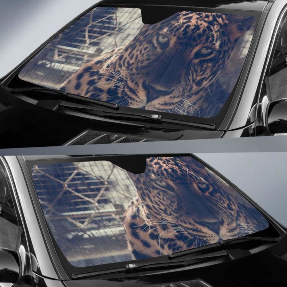 Leopard Hd 5K Car Sun Shade 172609 - YourCarButBetter