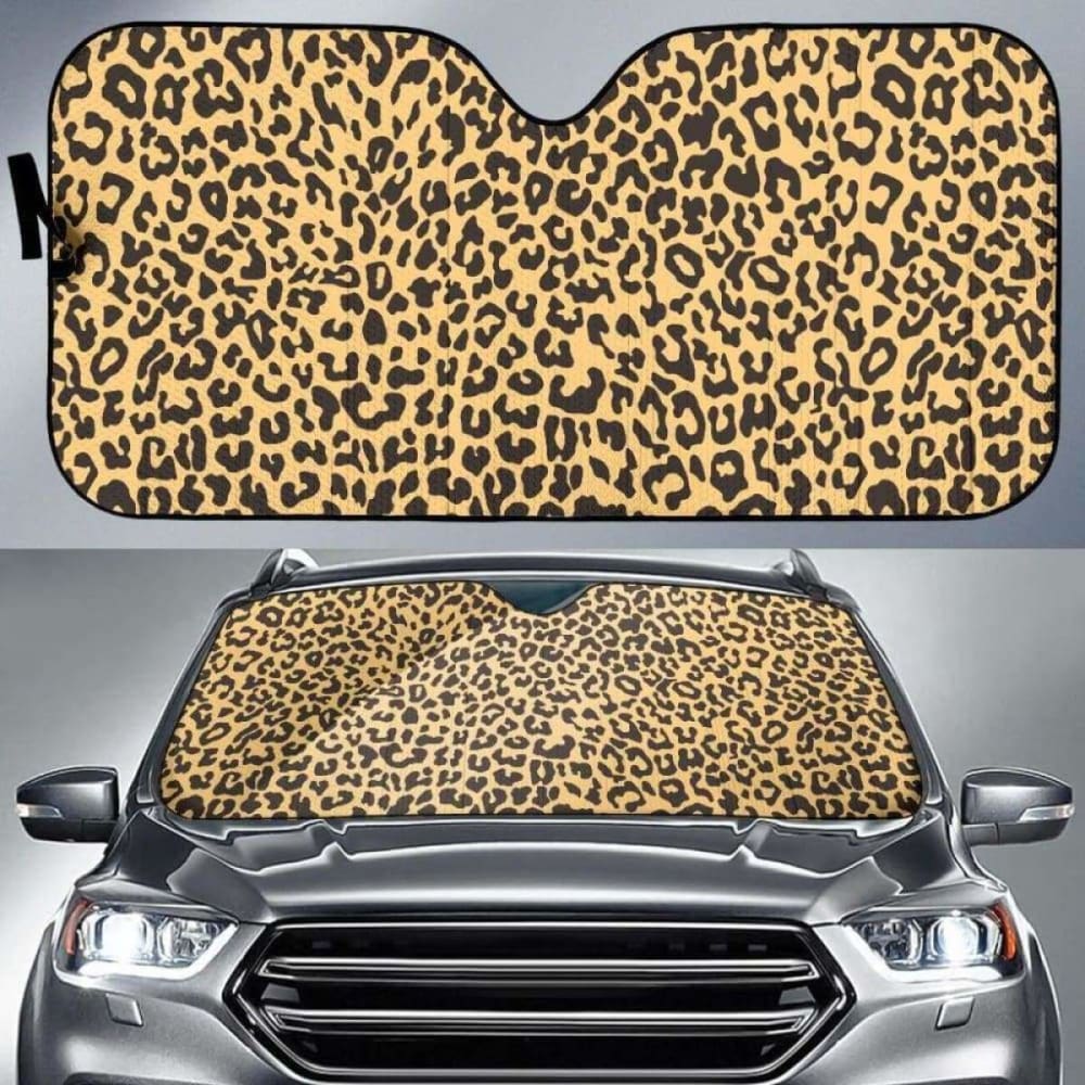 Leopard Skin Print Car Auto Sun Shades 172609 - YourCarButBetter