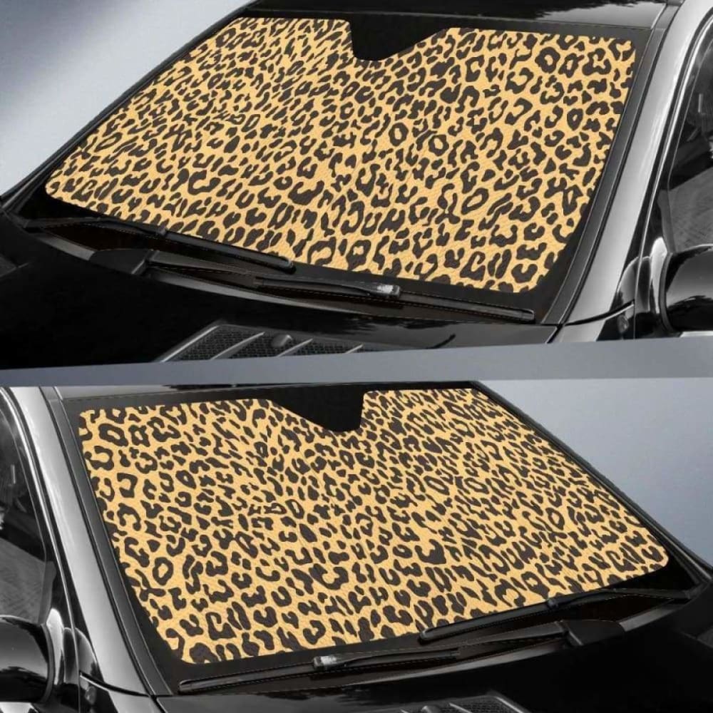 Leopard Skin Print Car Auto Sun Shades 172609 - YourCarButBetter