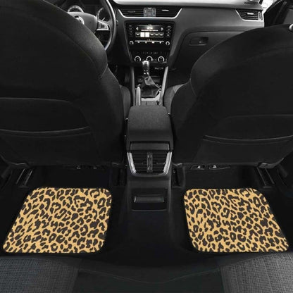 Leopard Skin Print Front And Back Car Mats 092813 - YourCarButBetter