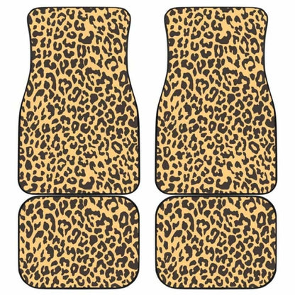 Leopard Skin Print Front And Back Car Mats 092813 - YourCarButBetter