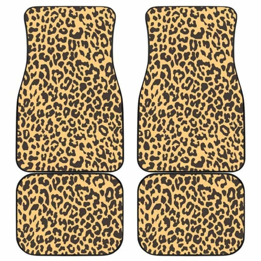 Leopard Skin Print Front And Back Car Mats 092813 - YourCarButBetter