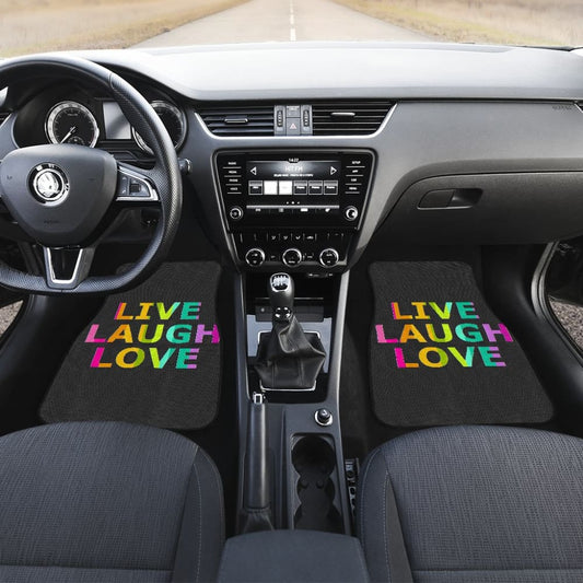 LGBT Pride Live Laugh Love Amazing Gift Ideas Car Floor Mats 212601 - YourCarButBetter