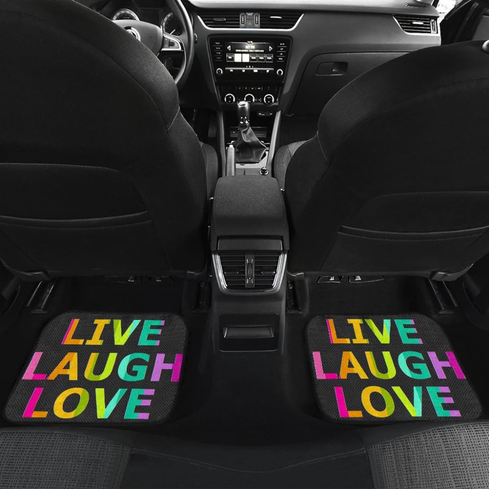LGBT Pride Live Laugh Love Amazing Gift Ideas Car Floor Mats 212601 - YourCarButBetter