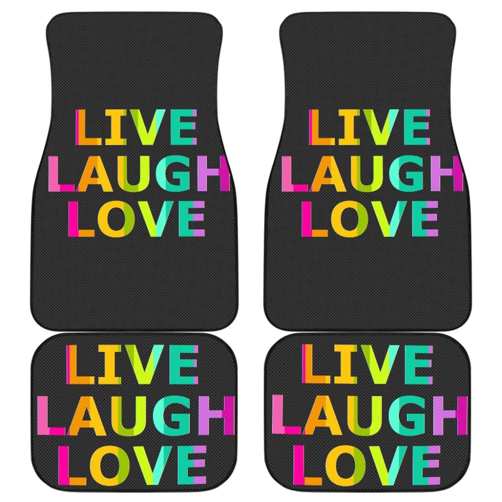 LGBT Pride Live Laugh Love Amazing Gift Ideas Car Floor Mats 212601 - YourCarButBetter