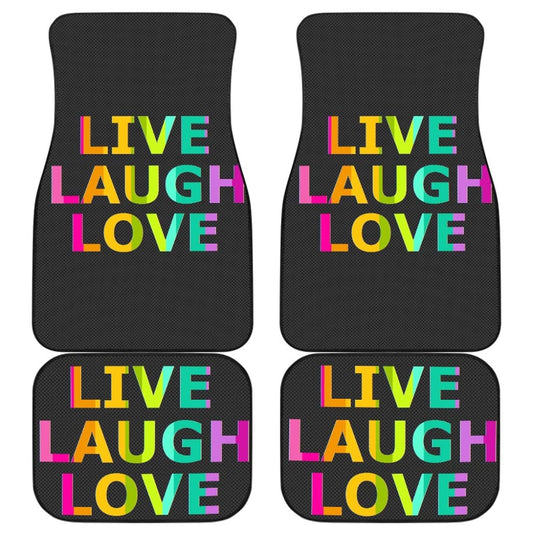 LGBT Pride Live Laugh Love Amazing Gift Ideas Car Floor Mats 212601 - YourCarButBetter