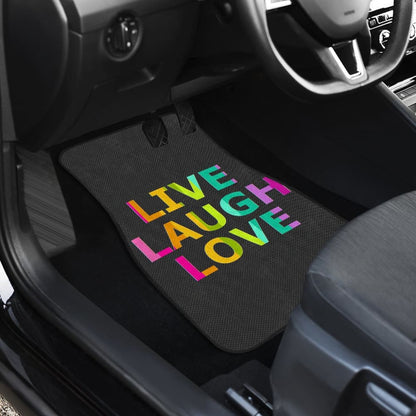 LGBT Pride Live Laugh Love Amazing Gift Ideas Car Floor Mats 212601 - YourCarButBetter