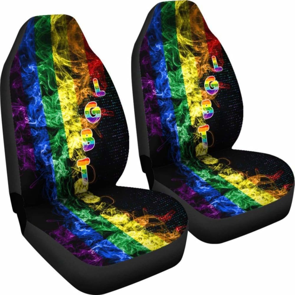 Lgbt S Car Seat Covers - Lgbt Flag Style - 110424 - YourCarButBetter