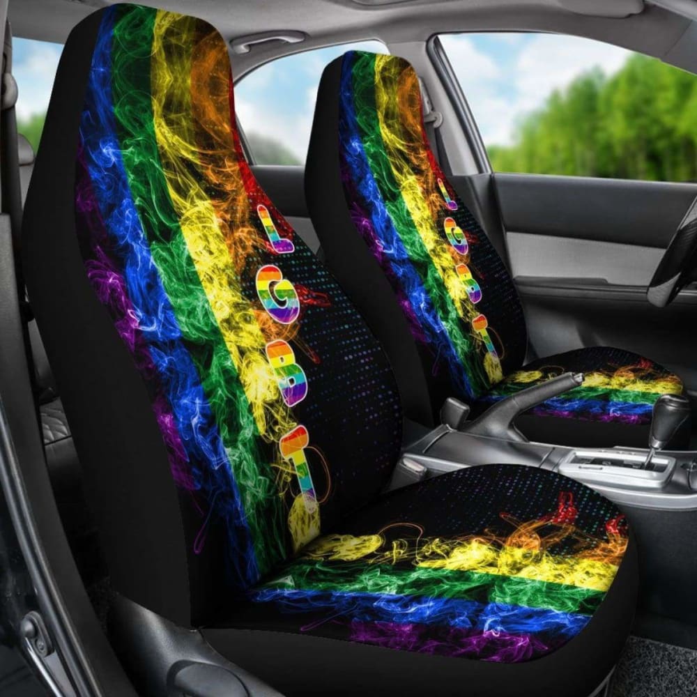 Lgbt S Car Seat Covers - Lgbt Flag Style - 110424 - YourCarButBetter