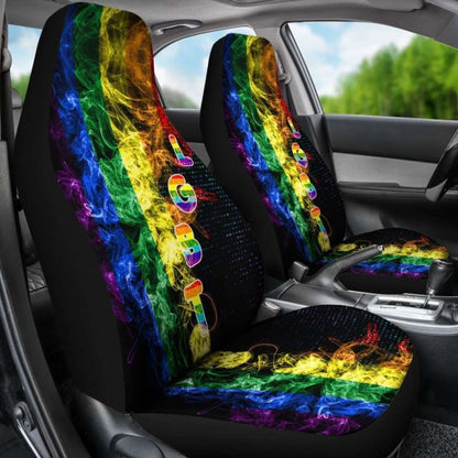 Lgbt S Car Seat Covers - Lgbt Flag Style - 110424 - YourCarButBetter