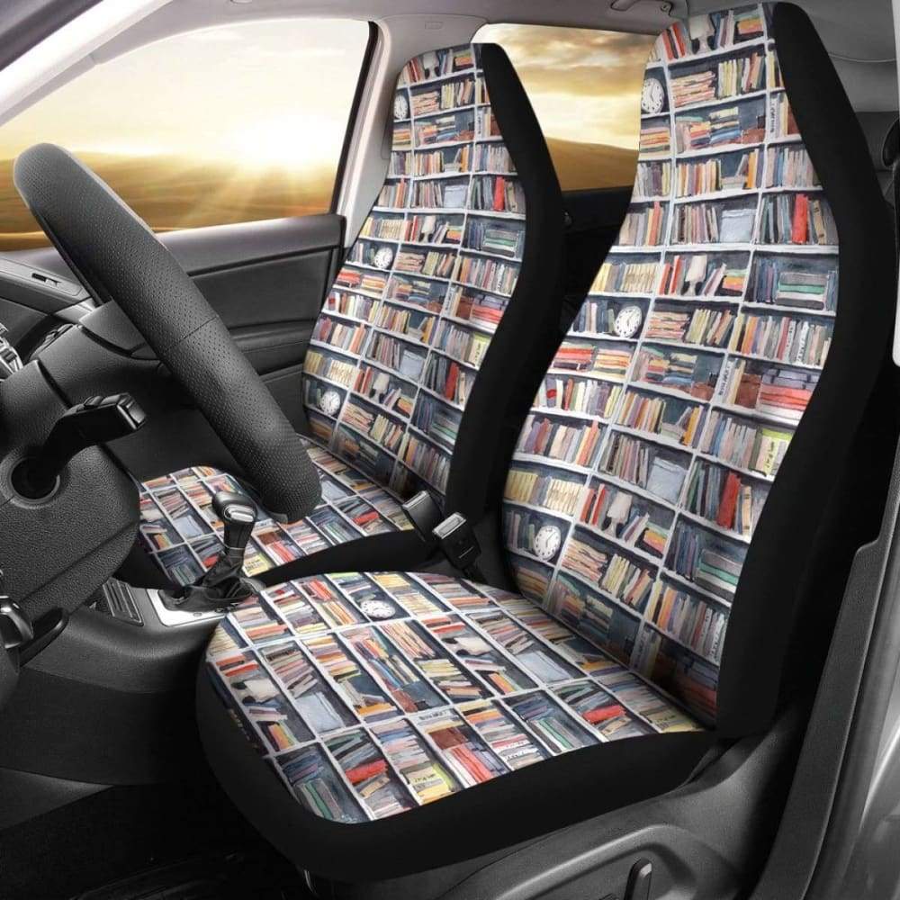 Library Book Car Seat Covers 195016 - YourCarButBetter