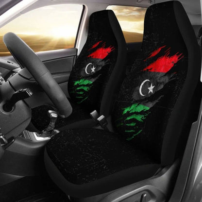 Libya In Me Car Seat Covers - Special Grunge Style 232125 - YourCarButBetter
