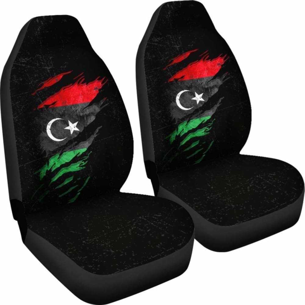 Libya In Me Car Seat Covers - Special Grunge Style 232125 - YourCarButBetter