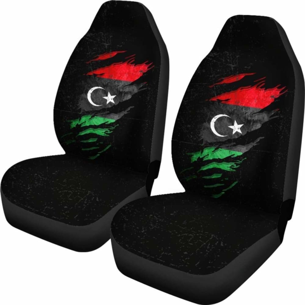 Libya In Me Car Seat Covers - Special Grunge Style 232125 - YourCarButBetter