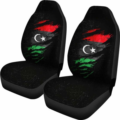 Libya In Me Car Seat Covers - Special Grunge Style 232125 - YourCarButBetter