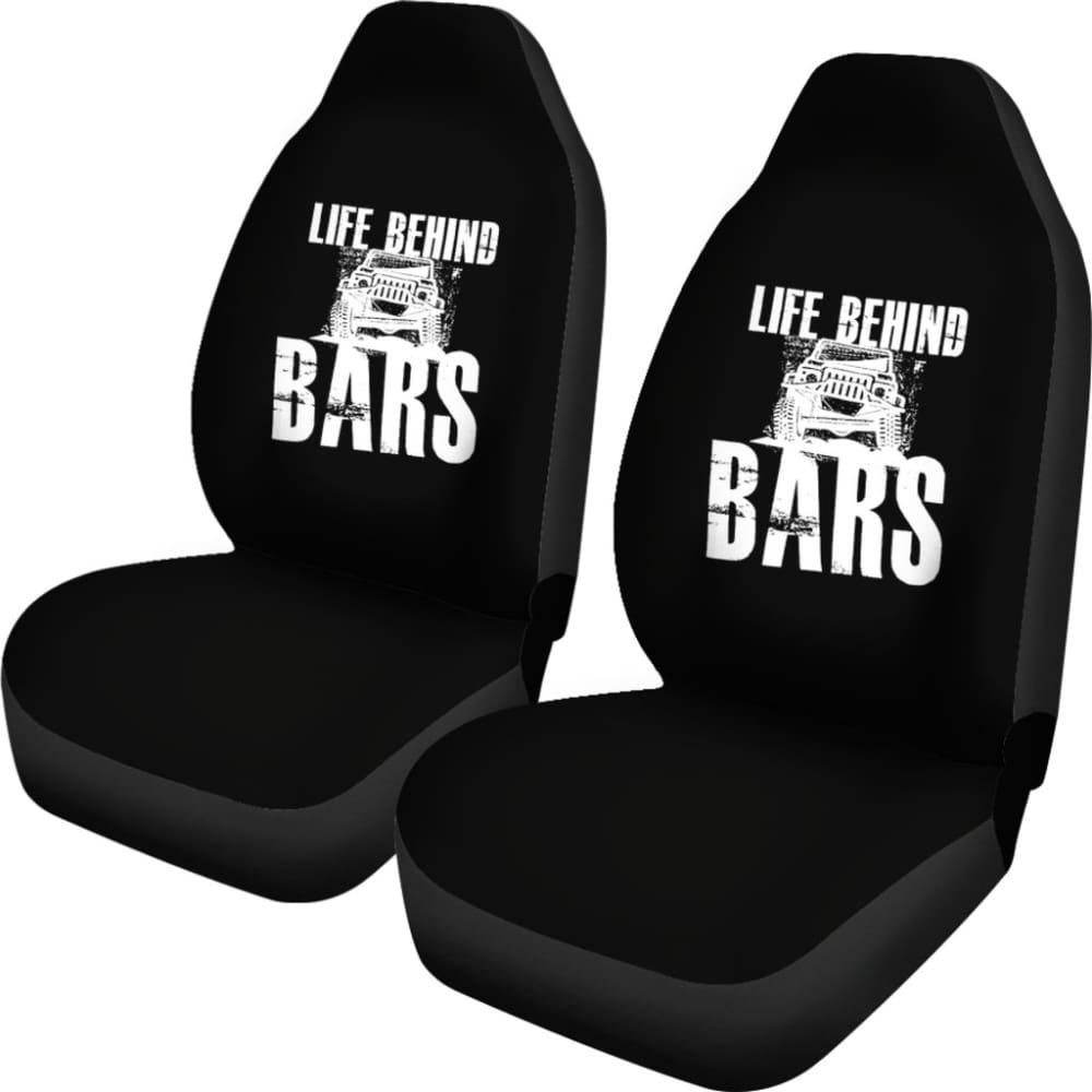 Life Behind Bars Jeep Car Seat Covers 210507 - YourCarButBetter