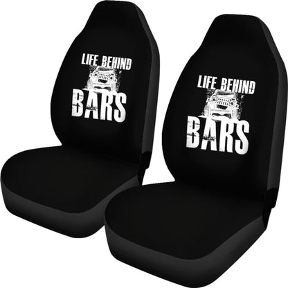 Life Behind Bars Jeep Car Seat Covers 210507 - YourCarButBetter