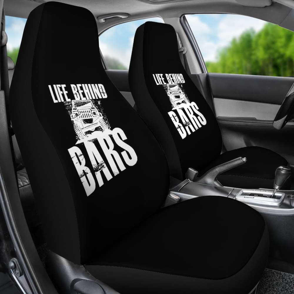 Life Behind Bars Jeep Car Seat Covers 210507 - YourCarButBetter