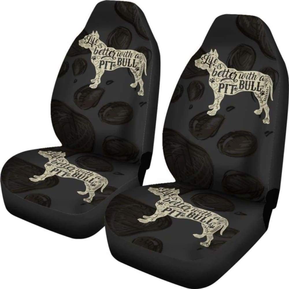 Life Is Better With A Pit Bull Car Seat Covers 113510