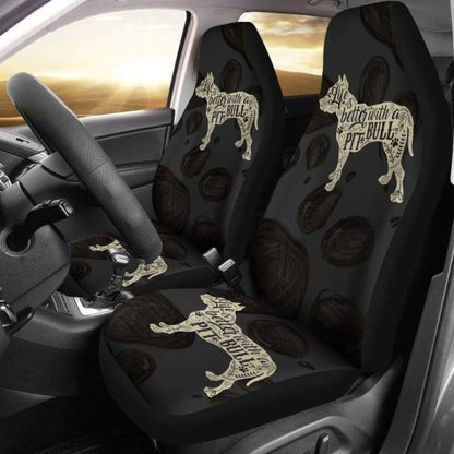 Life Is Better With A Pit Bull Car Seat Covers 113510