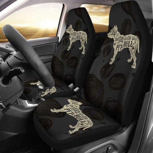 Life Is Better With A Pit Bull Car Seat Covers 113510