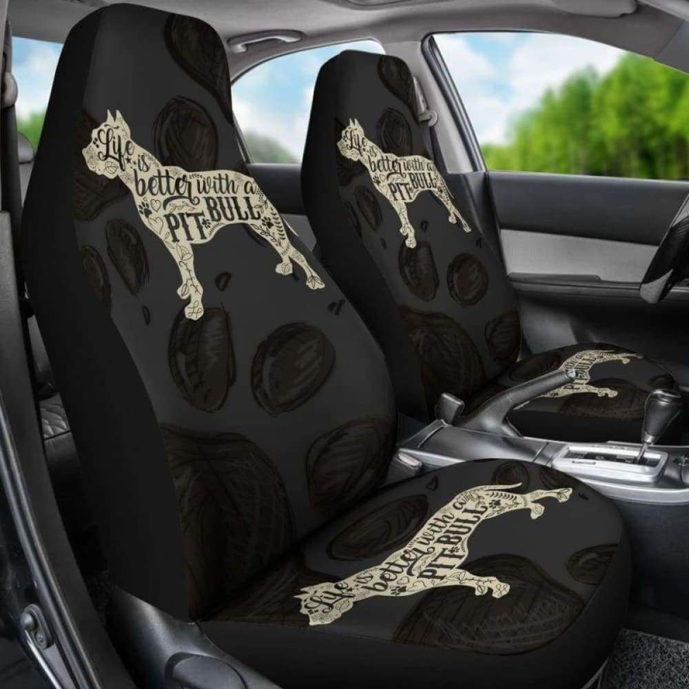 Life Is Better With A Pit Bull Car Seat Covers 113510