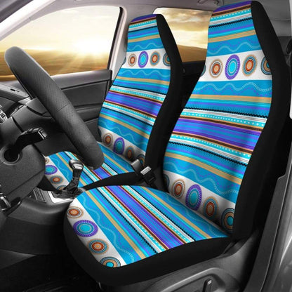 Light Blue Aztec Design Car Seat Covers 174510 - YourCarButBetter