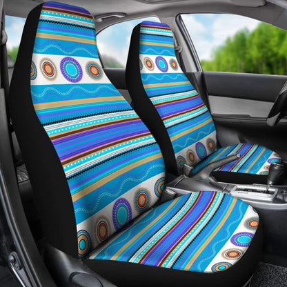 Light Blue Aztec Design Car Seat Covers 174510 - YourCarButBetter