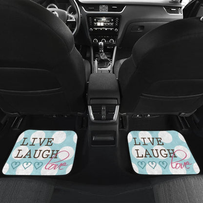 Light Blue Live Laugh Love Amazing Gift Ideas Car Floor Mats 212601 - YourCarButBetter
