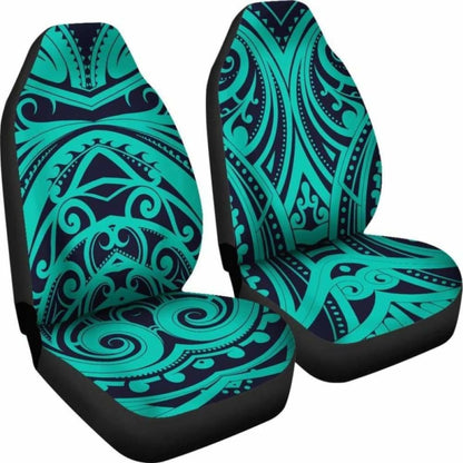 Light Green Tribal Polynesian Car Seat Covers 110424 - YourCarButBetter
