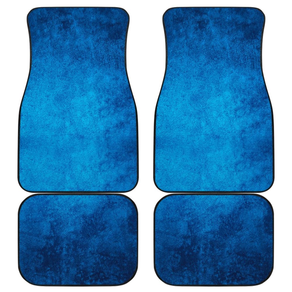 Light Navy Blue Grunge Car Floor Mats 211205 - YourCarButBetter