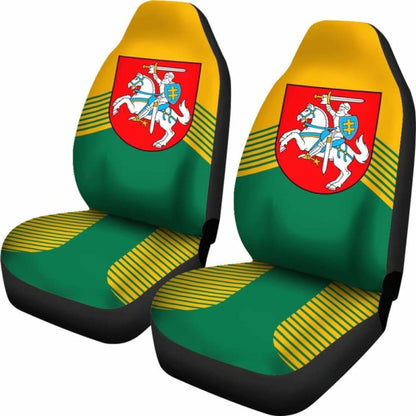 Lithuania Coat Of Arms Car Seat Covers Amazing 105905 - YourCarButBetter