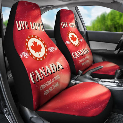 Live Love Canada Car Seat Covers 550317 - YourCarButBetter