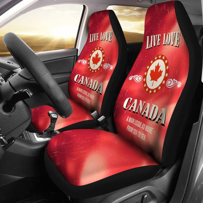 Live Love Canada Car Seat Covers 550317 - YourCarButBetter