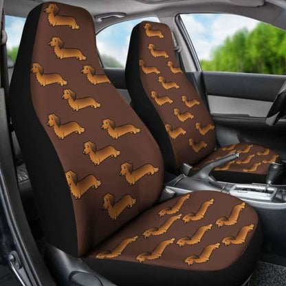 Long Haired Dachshund Car Seat Cover 092813 - YourCarButBetter