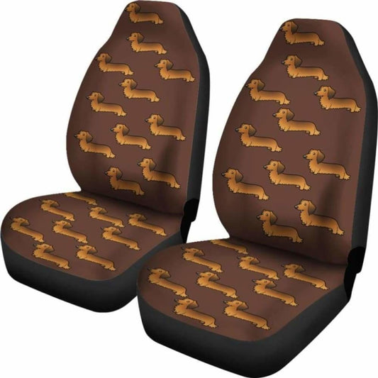 Long Haired Dachshund Car Seat Cover 092813 - YourCarButBetter