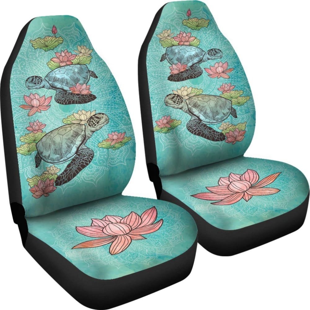 Lotus Sea Turtle - Car Seat Covers 101819 - YourCarButBetter