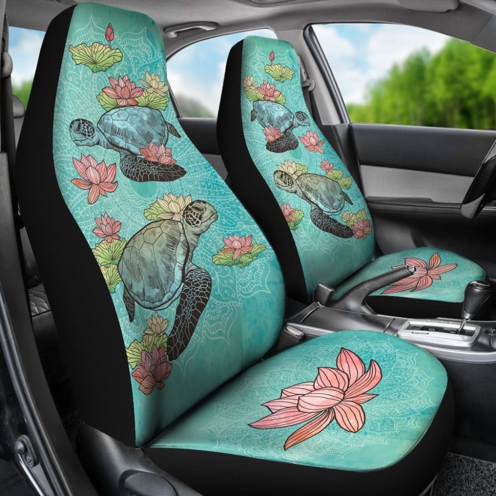 Lotus Sea Turtle - Car Seat Covers 101819 - YourCarButBetter