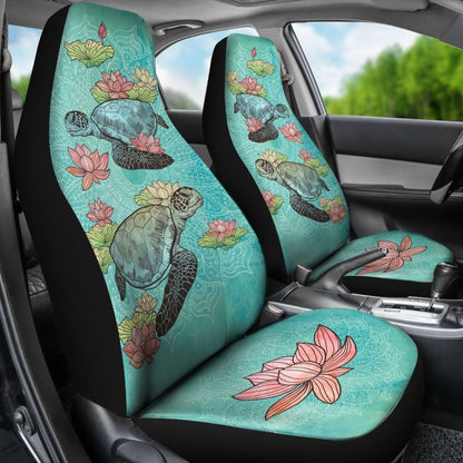 Lotus Sea Turtle - Car Seat Covers 101819 - YourCarButBetter
