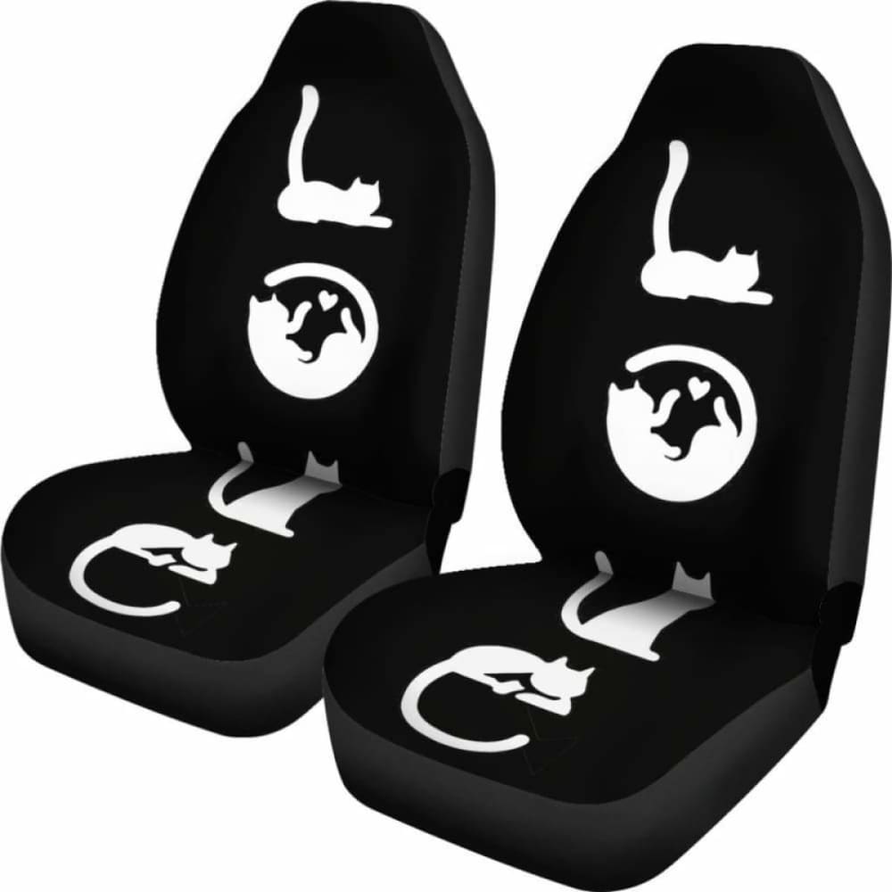 Love Cat Car Seat Covers 112428 - YourCarButBetter