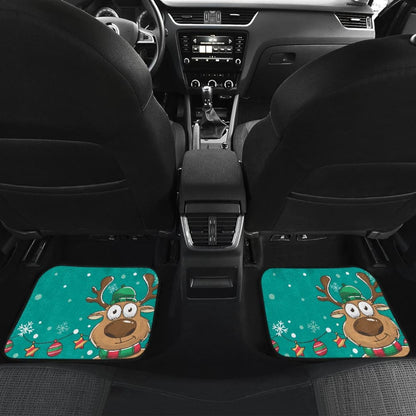 Lovely Reindeer Merry Christmas Holiday Car Floor Mats 210601 - YourCarButBetter