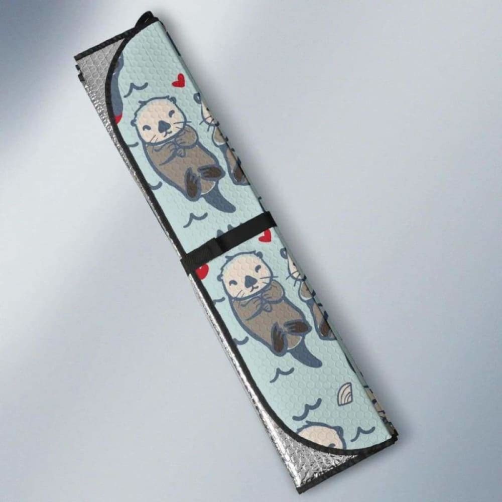 Lovely Sea Otter Pattern Car Auto Sun Shades 102507 - YourCarButBetter