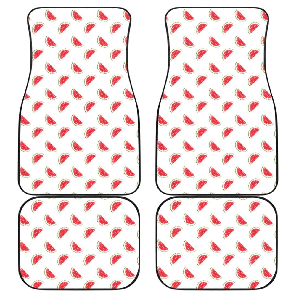 Lovely Watermelon Pattern Print Car Floor Mats 210507 - YourCarButBetter