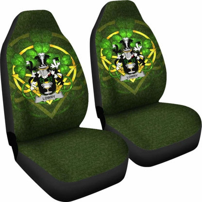 Lowry Or Lavery Ireland Car Seat Cover Celtic Shamrock (Set Of Two) 154230 - YourCarButBetter