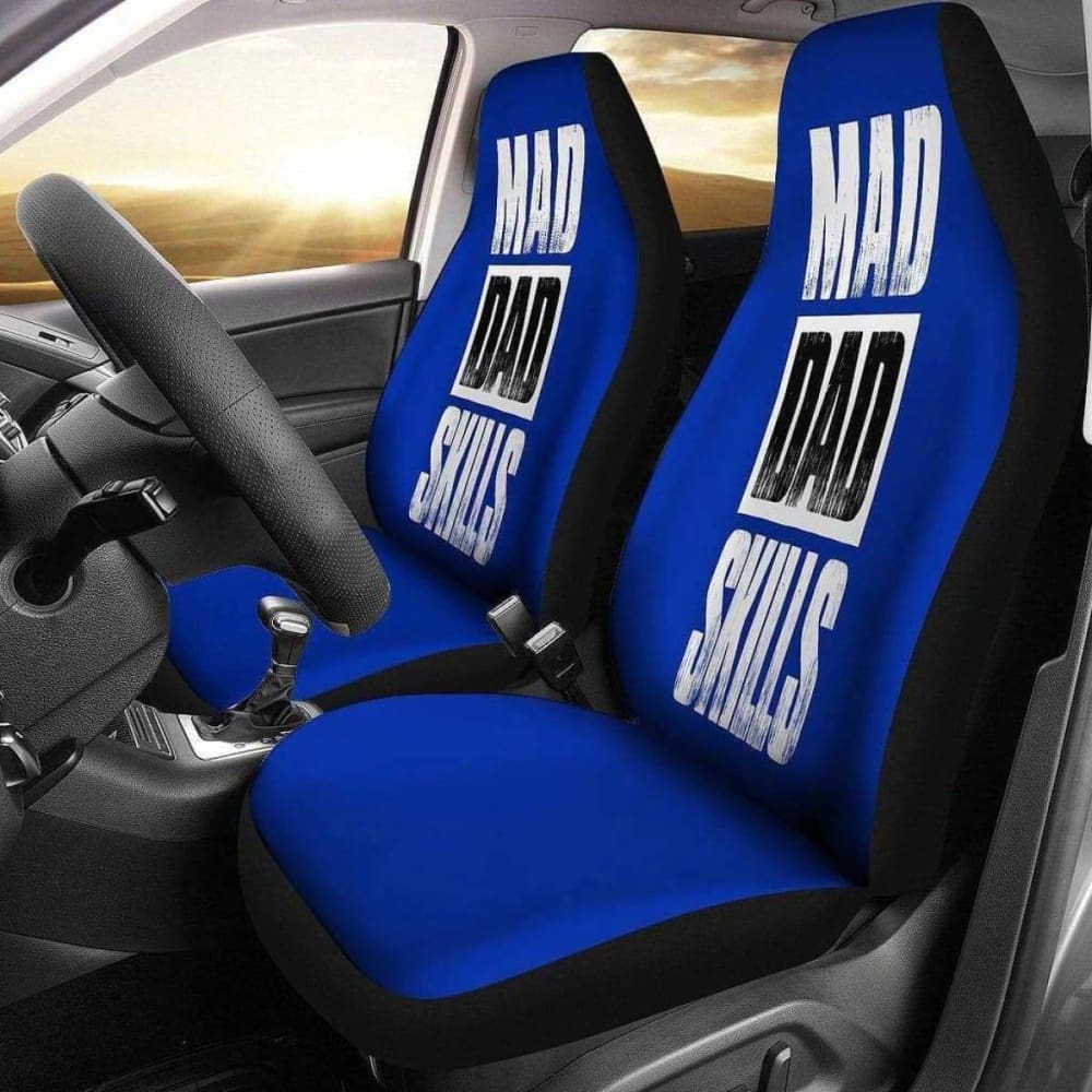 Mad Dad Skills Gift for Dad Car Seat Covers 174914 - YourCarButBetter