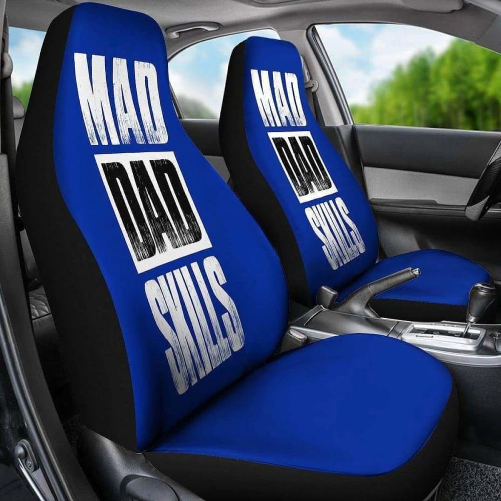 Mad Dad Skills Gift for Dad Car Seat Covers 174914 - YourCarButBetter